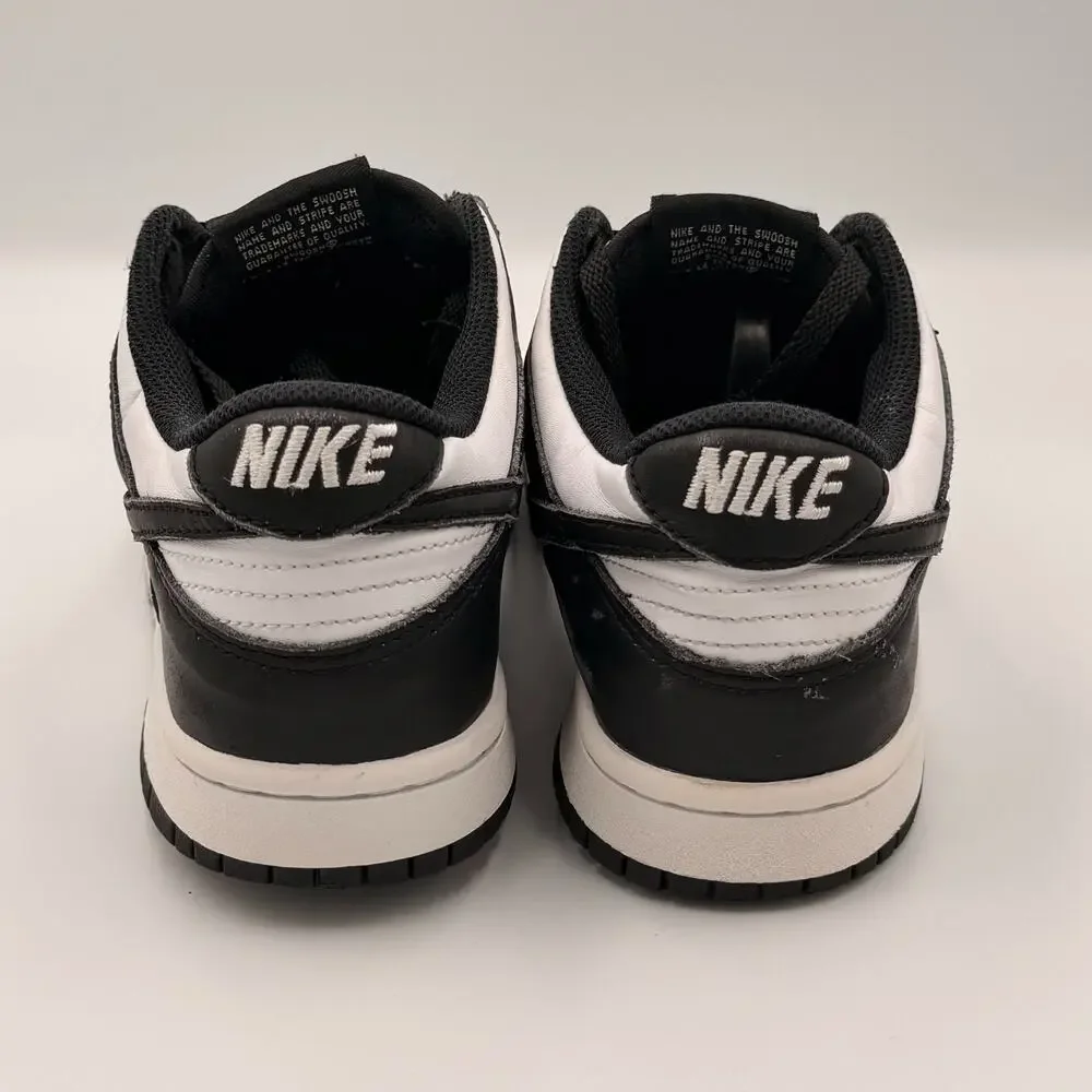 Nike Dunk Low GS Black White Panda Sneakers Size US 6.5Y